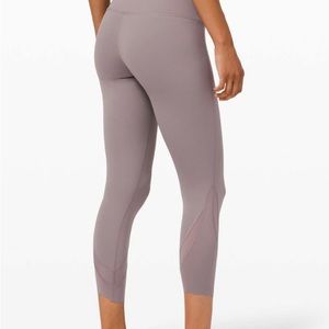 LuLuLemon Athletica Wunder Crop Tights/Leggings (High Rise)/ 23” - Lunar Rock
